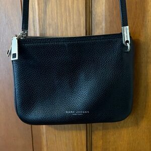 Marc Jacobs Black Pebbled Leather Crossbody Bag